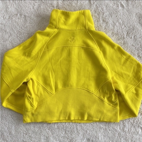 ❤️ Lululemon Scuba Funnel Half-Zip Sonic Yellow Size XS/S NWT - Picture 3 of 6